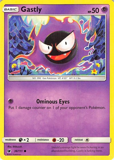 SM04: Gastly (Reverse Holofoil)