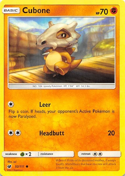 SM04: Cubone (Reverse Holofoil)