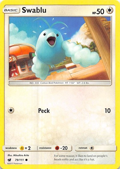 SM04: Swablu (Reverse Holofoil)