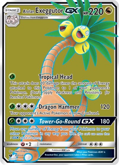 SM04: Alolan Exeggutor GX (Full Art) (Holofoil)