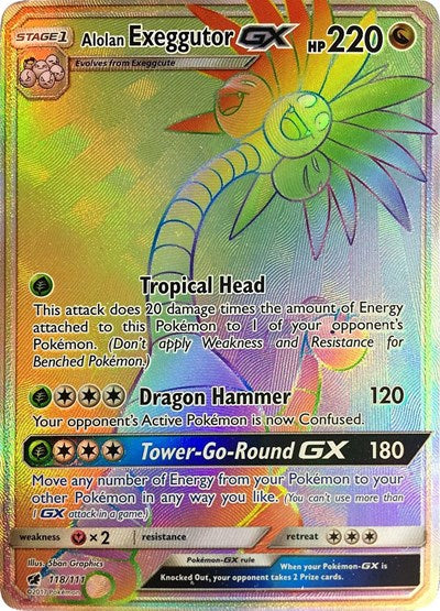 SM04: Alolan Exeggutor GX (Secret) (Holofoil)