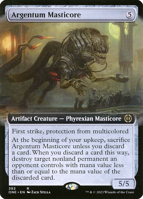 ONE: Argentum Masticore (Extended Art) (Foil)