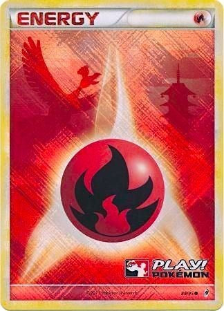 PR: Fire Energy - 89/95 (Play! Pokemon) (Holofoil)
