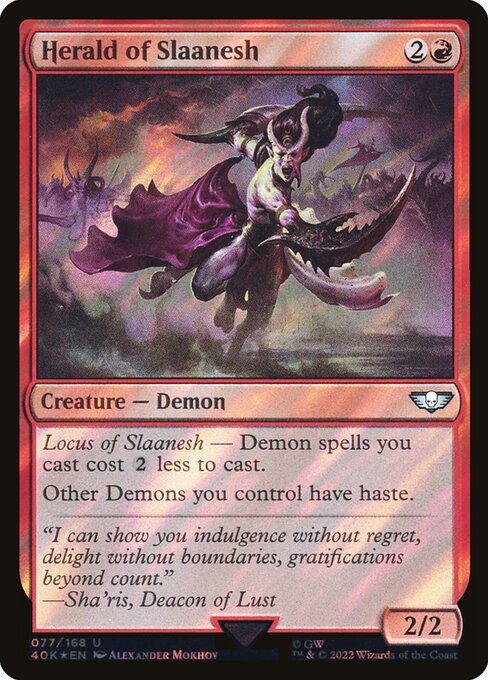 40K: Herald of Slaanesh (Surge Foil)