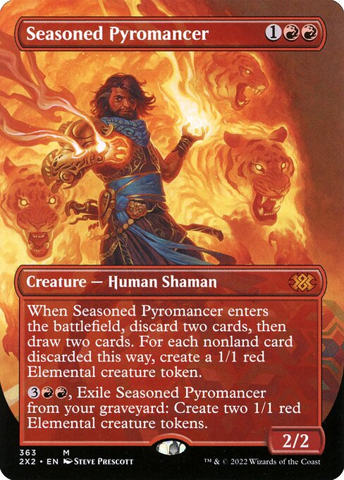 2X2: Seasoned Pyromancer (Borderless) (Foil)