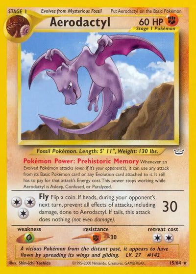 Aerodactyl 15/64 Unlimited Neo Revelation