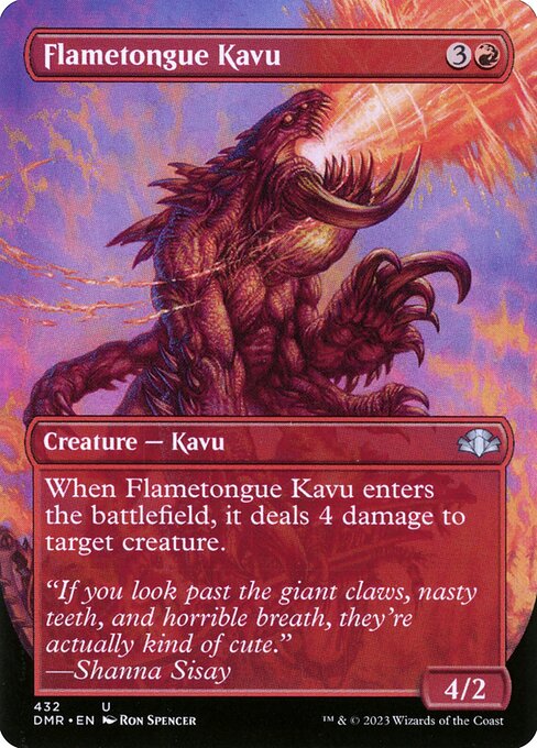 DMR: Flametongue Kavu (Borderless)