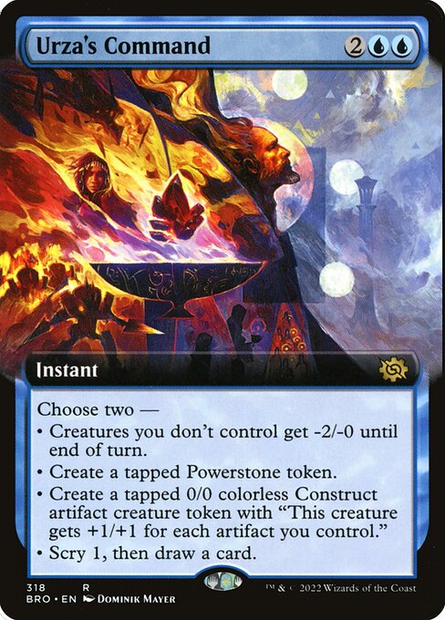 BRO: Urza's Command (Extended Art) (Foil)