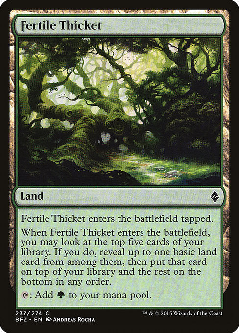 BFZ: Fertile Thicket