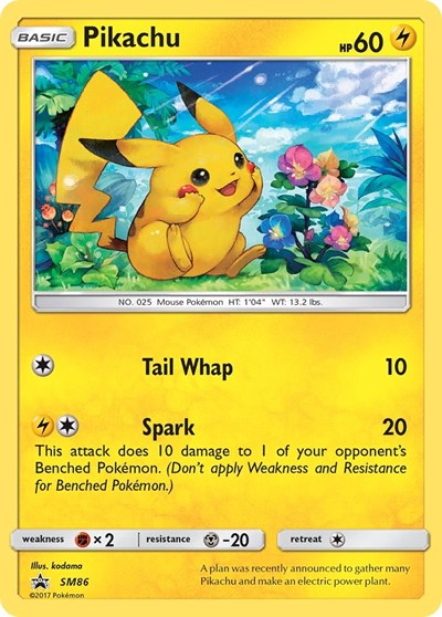 SMP: Pikachu - SM86 (Holofoil)