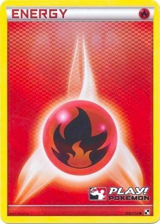 PR: Fire Energy - 106/114 (Play! Pokemon) (Holofoil)