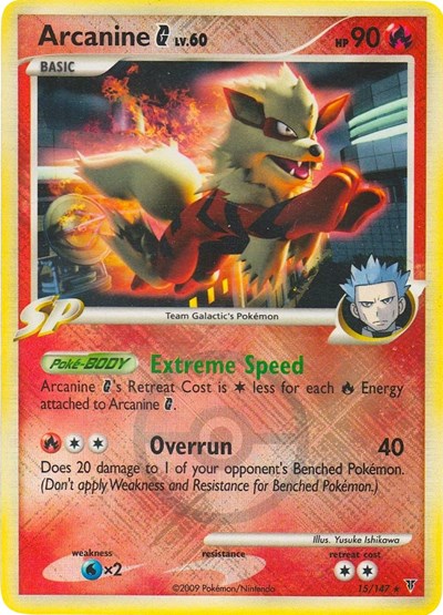 PR: Arcanine G - 15/147 (League Promo) (Reverse Holofoil)