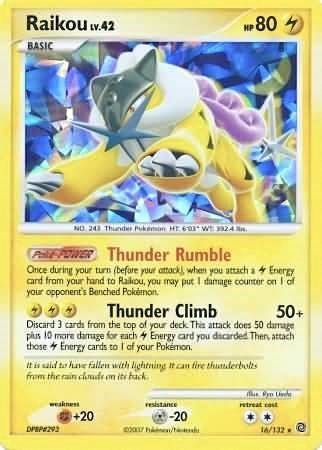 MCAP: Raikou - 16/132 (Cracked Ice Holo) (Holofoil)