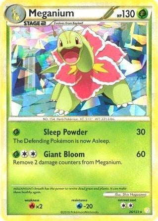 PR: Meganium - 26/123 (Cracked Ice Holo) (Holofoil)
