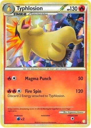 PR: Typhlosion - 32/123 (Cracked Ice Holo) (Holofoil)