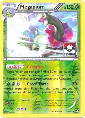 PR: Meganium - 3/122 (Pokemon League) (Reverse Holofoil)
