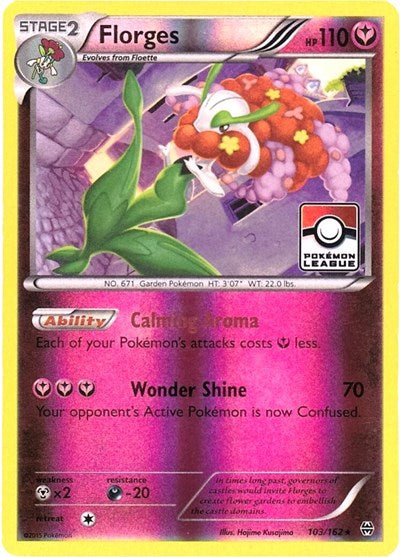PR: Florges - 103/162 (Pokemon League) (Reverse Holofoil)