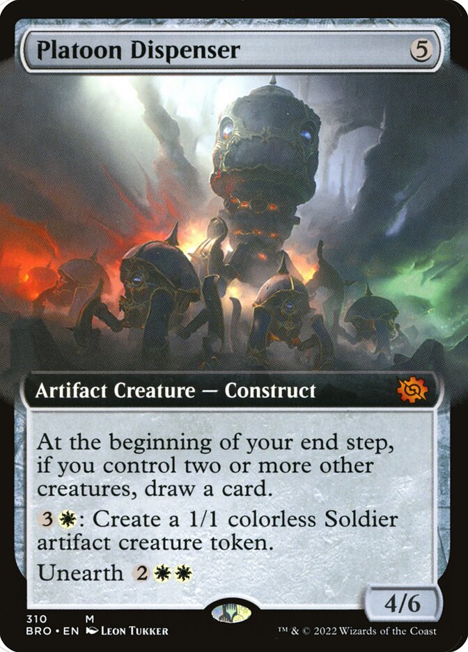 Platoon Dispenser (Extended Art) [Foil] :: BRO