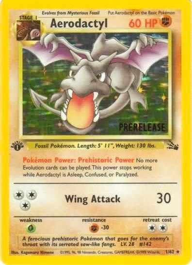 PR: Aerodactyl (Prerelease) (1st Edition Holofoil)