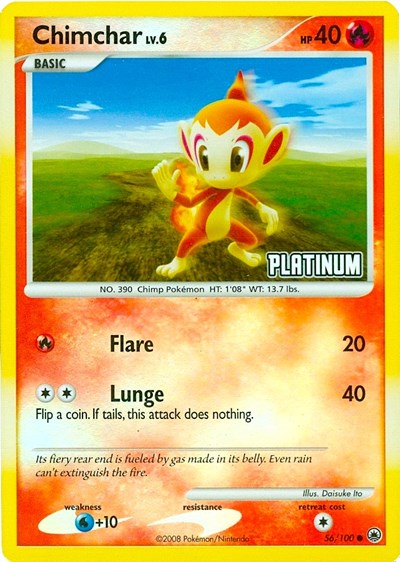 BKP: Chimchar - 56/100 [Platinum] (Reverse Holofoil)