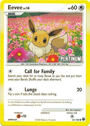BKP: Eevee - 62/100 [Platinum] (Reverse Holofoil)