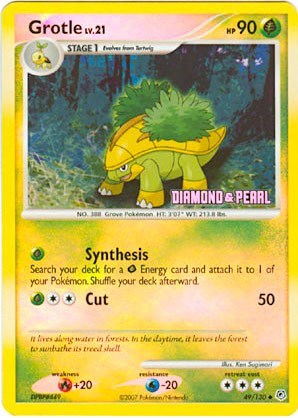 BKP: Grotle - 49/130 [Diamond & Pearl] (Reverse Holofoil)