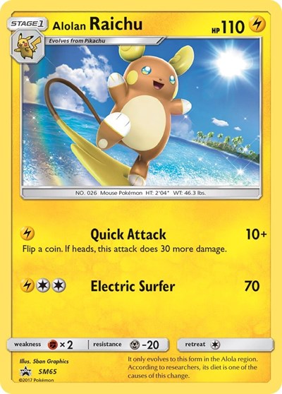 SMP: Alolan Raichu - SM65 (Holofoil)