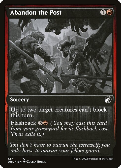 DBL: Abandon the Post (Foil)