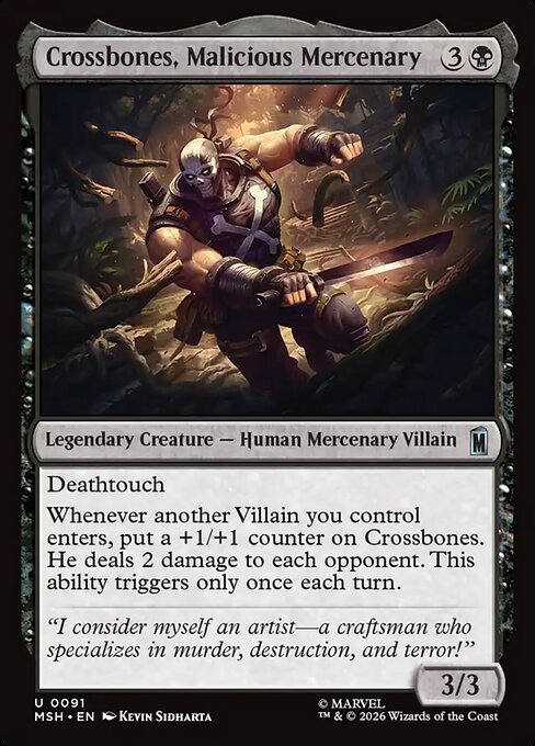 MSH: Crossbones, Malicious Mercenary