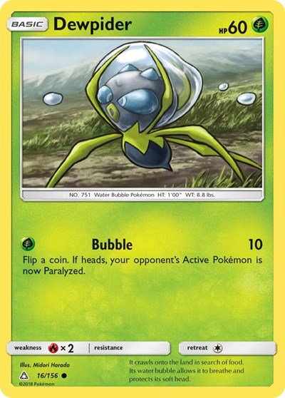 SM05: Dewpider (Reverse Holofoil)