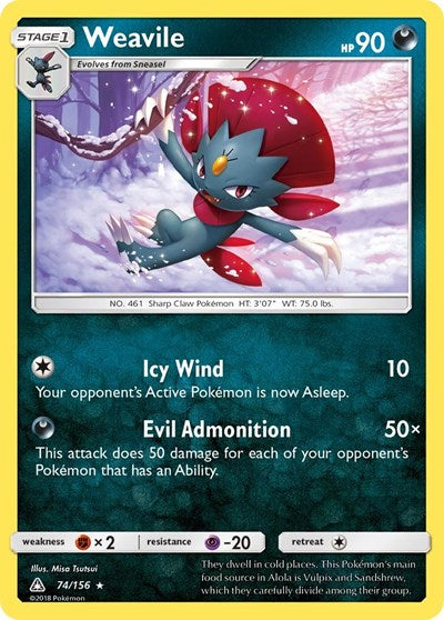 SM05: Weavile (Holofoil)