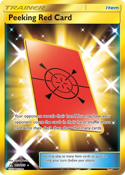 SM05: Peeking Red Card (Secret Rare) (Holofoil)