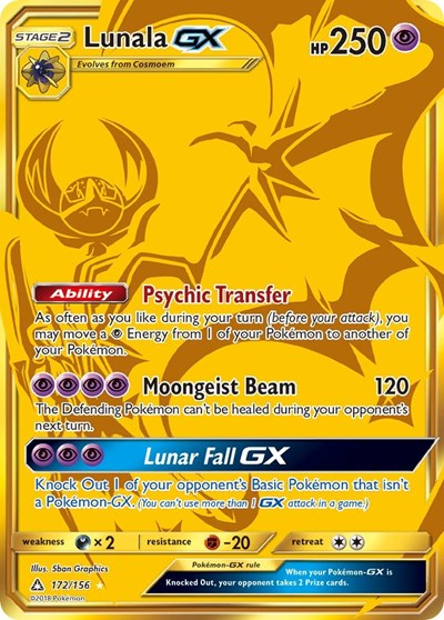 SM05: Lunala GX (Secret Rare) (Holofoil)