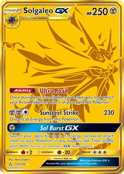 SM05: Solgaleo GX (Secret Rare) (Holofoil)