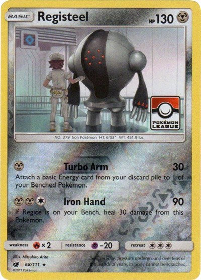 PR: Registeel - 68/111 (Pokemon League) (Reverse Holofoil)