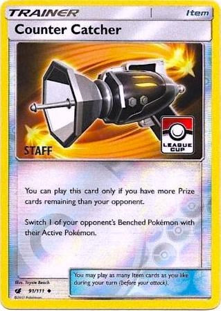PR: Counter Catcher - 91/111 (League Cup) [Staff] (Reverse Holofoil)