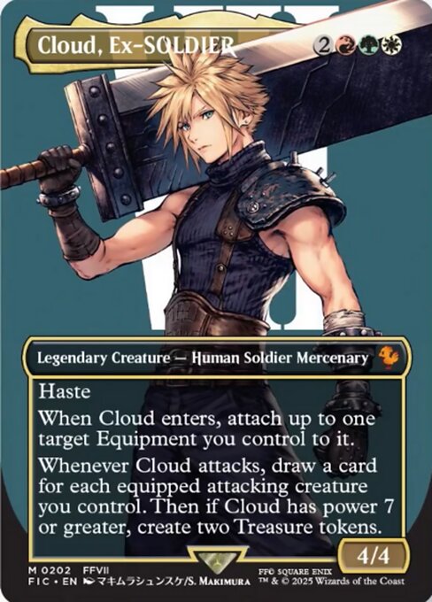 FIC: Cloud, Ex-SOLDIER (Borderless) (Foil)
