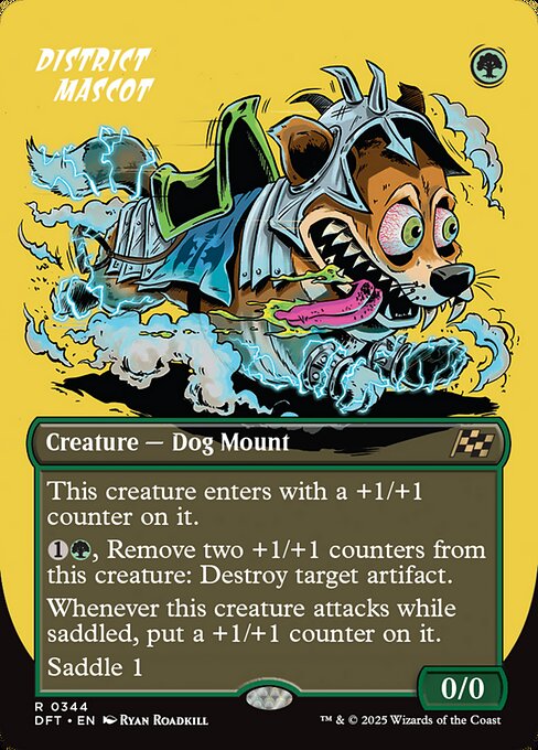 DFT: District Mascot (Borderless) (Foil)