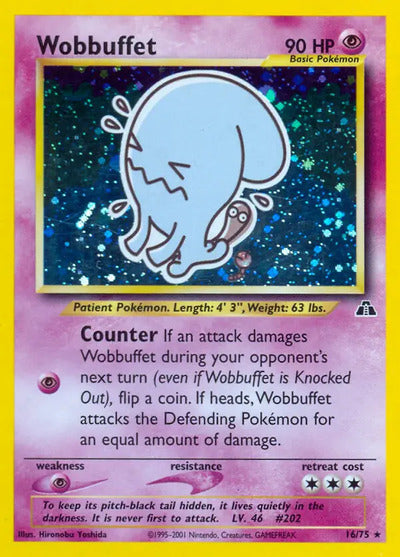 Wobbuffet (16) 16/75 Unlimited Neo Discovery