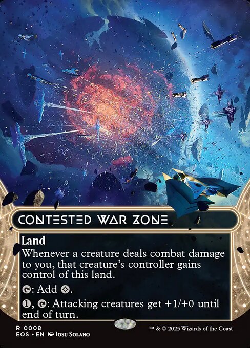 EOS: Contested War Zone (0008) (Borderless) (Foil)