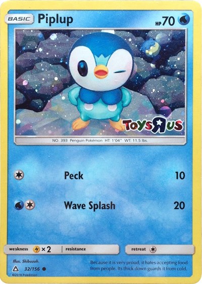 MCAP: Piplup - 32/156 (Toys R Us) (Holofoil)