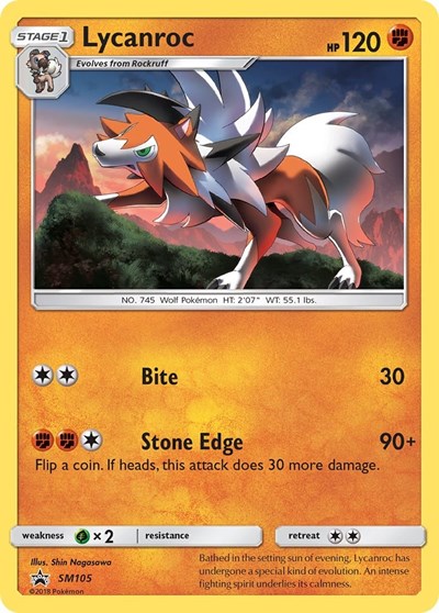 SMP: Lycanroc - SM105 (Holofoil)