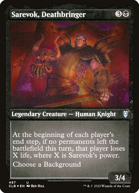CLB: Sarevok, Deathbringer (Foil Etched)