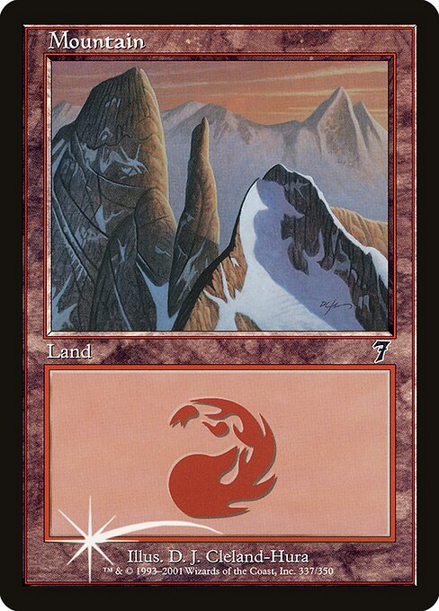 7ED: Mountain (337) (Foil)