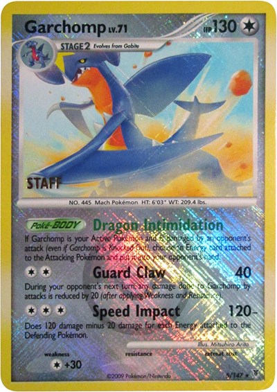 PR: Garchomp - 5/147 (Championship Promo) [Staff] (Reverse Holofoil)