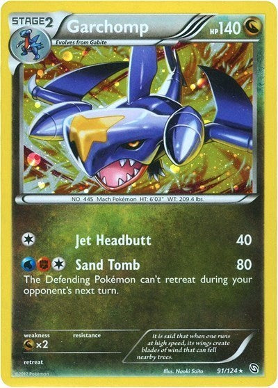 BLE: Garchomp - 91/124 (Cosmos Holo) (Holofoil)