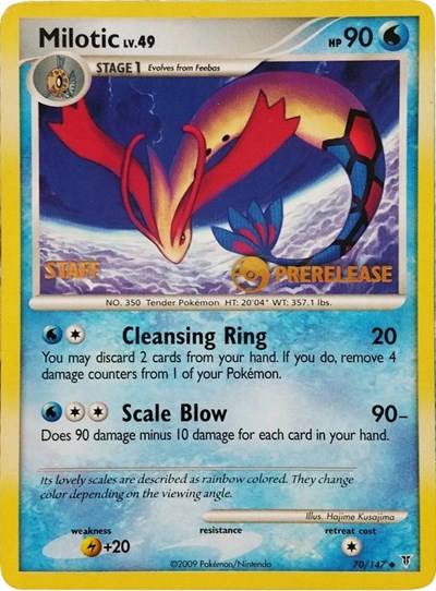 PR: Milotic - 70/147 (Prerelease) [Staff]