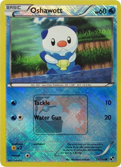 PR: Oshawott - 27/114 (League Promo) (Reverse Holofoil)