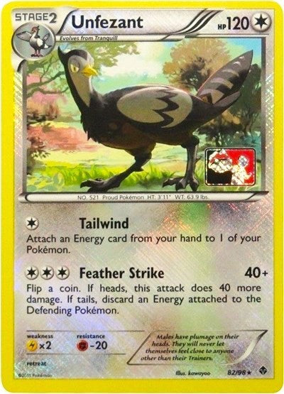 PR: Unfezant - 82/98 (League Promo) (Reverse Holofoil)