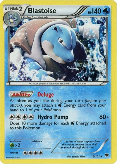 BLE: Blastoise - 16/101 (Cosmos Holo) (Holofoil)